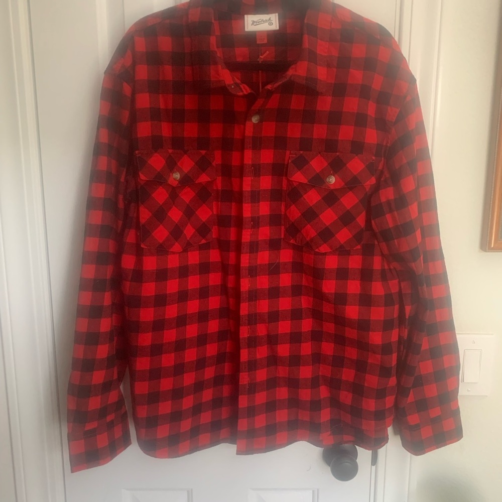 Pendleton Red and Black Checkered Men's Shirt WOOLRICH